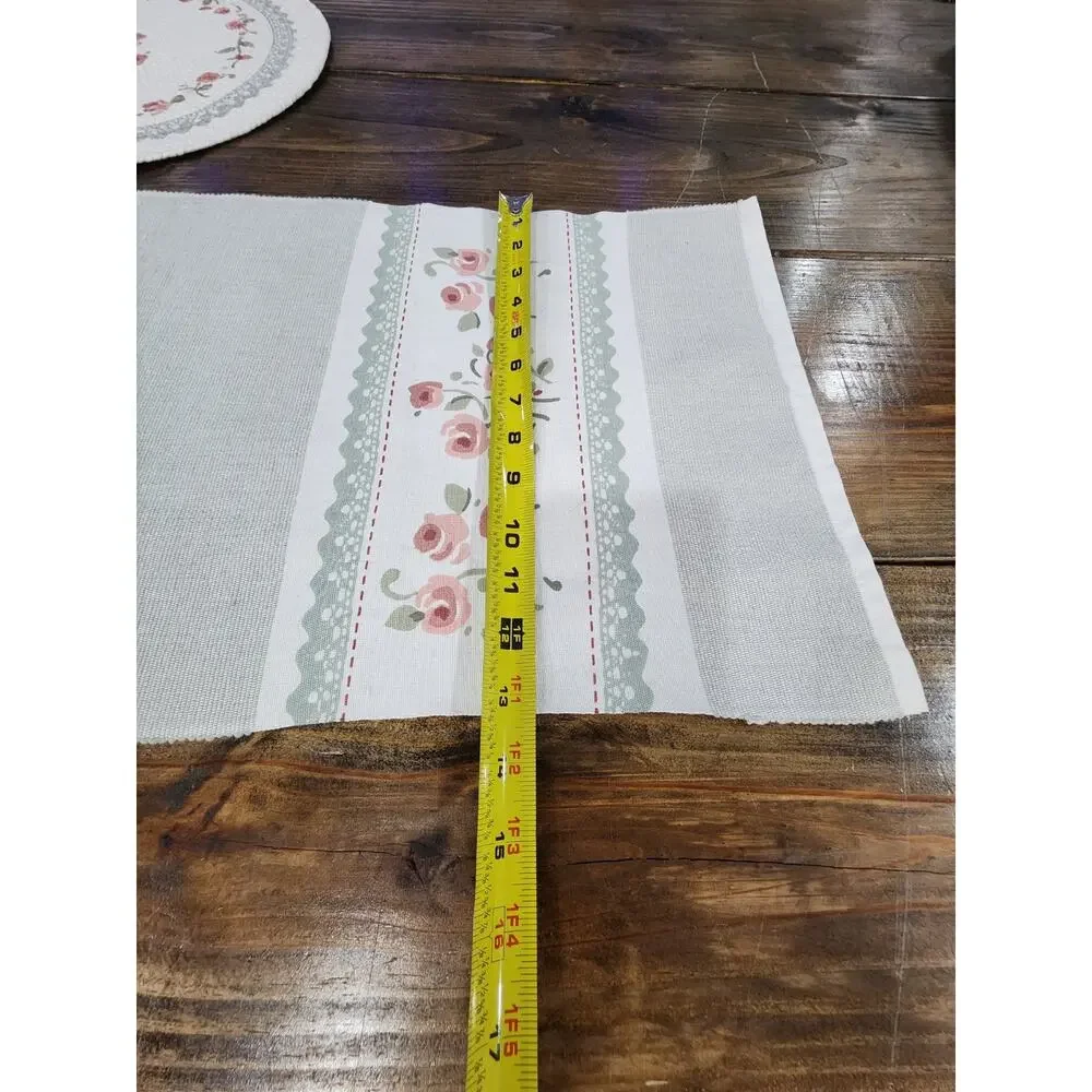 Kay Dee Designs 6 Kitchen Round Braided Cotton Placemats 14.5